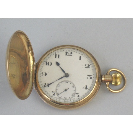 A 9ct gold Hunter pocket watch