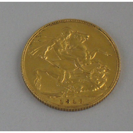 An Edwardian gold sovereign