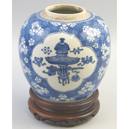 A Chinese ginger jar
