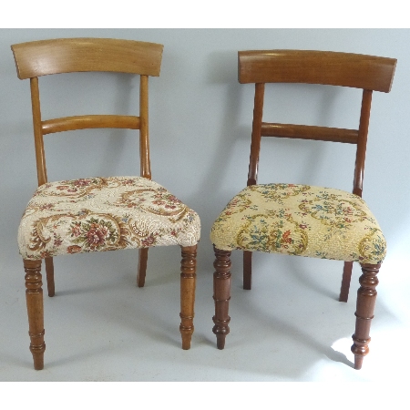 A Harlequin set of ten Victorian mahogany dining chairs