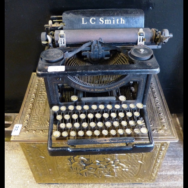 An L. C. Smith manual typewriter