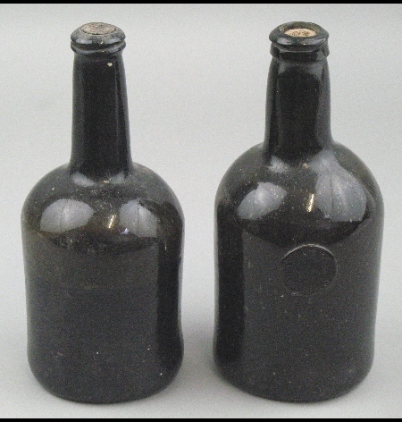 Two early 19th Century wine bottles