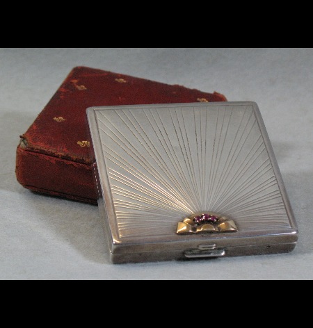 An American sterling silver compact